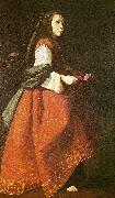 Francisco de Zurbaran st. casilda France oil painting artist